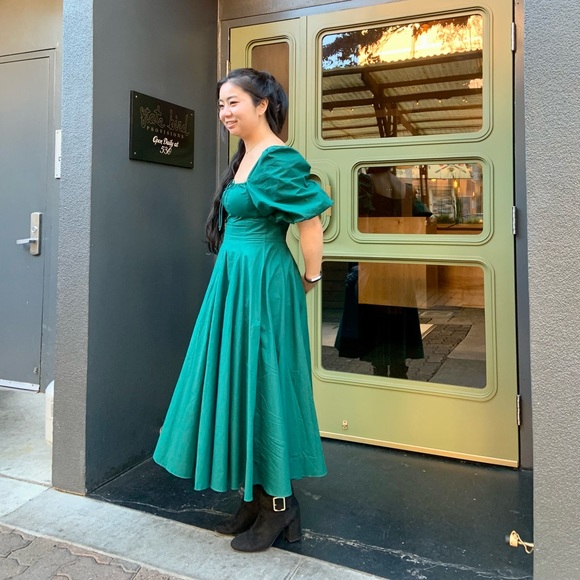 Selkie Forest Green/Elf Day Dress size medium, with tags - Picture 2 of 9